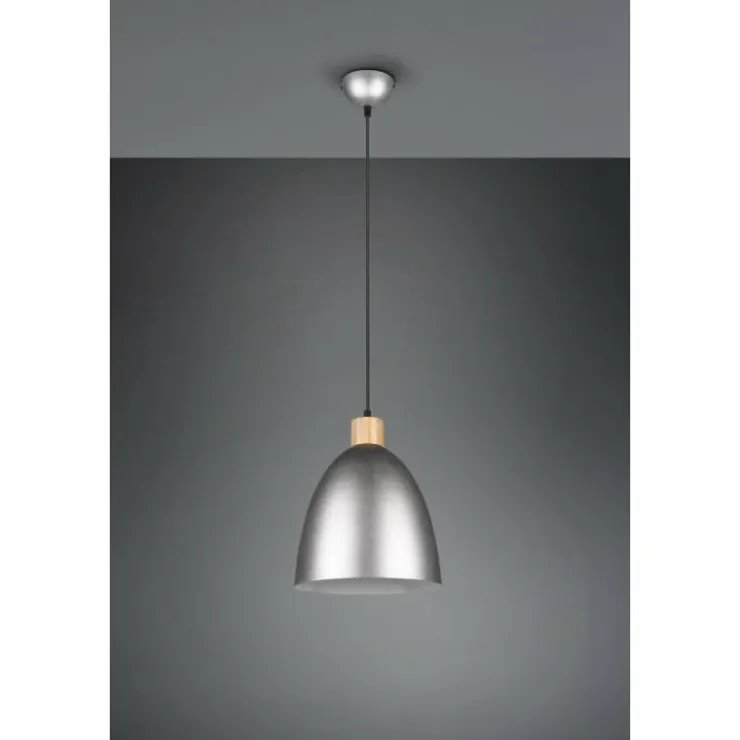 Luminaires Reality Suspensions|Suspension Reality Jagger Brun foncé, Nickel mat, 1 lumière