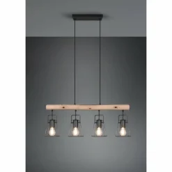 Luminaires Reality Suspensions|Suspension Reality Jaipur Noir, 4 lumières