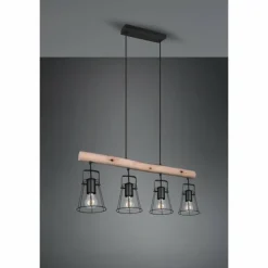 Luminaires Reality Suspensions|Suspension Reality Jaipur Noir, 4 lumières