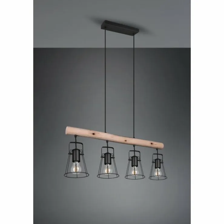 Luminaires Reality Suspensions|Suspension Reality Jaipur Noir, 4 lumières
