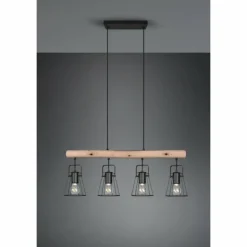 Luminaires Reality Suspensions|Suspension Reality Jaipur Noir, 4 lumières