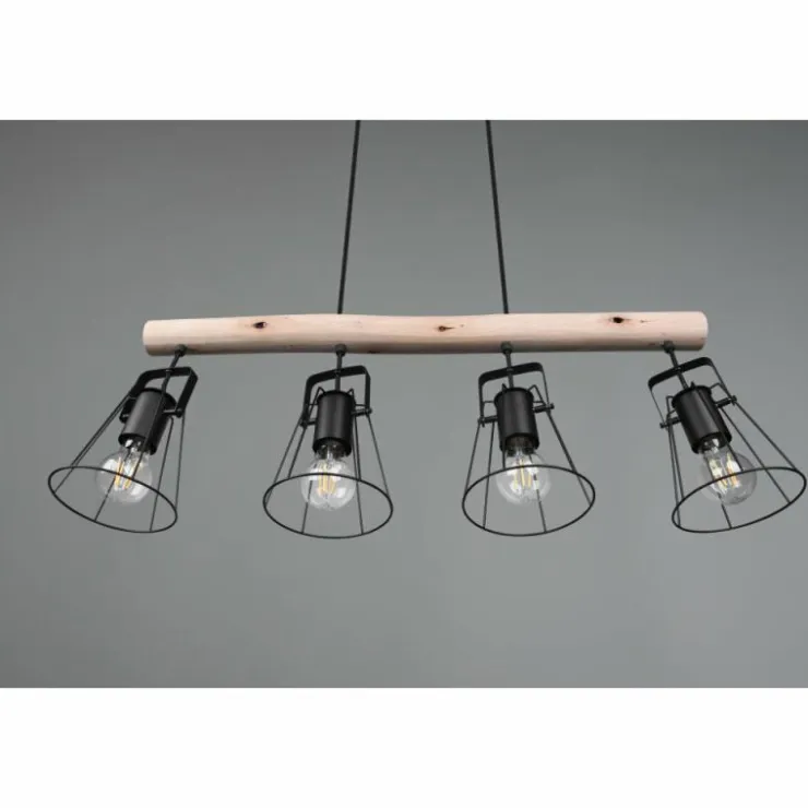 Luminaires Reality Suspensions|Suspension Reality Jaipur Noir, 4 lumières