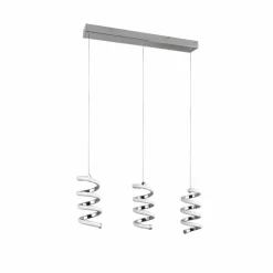 Luminaires Reality Éclairage Led|Suspension Reality Laola LED Chrome, 3 lumières