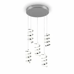 Luminaires Reality Suspensions|Suspension Reality Laola LED Chrome, 5 lumières