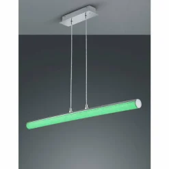 Luminaires Reality Suspensions|Suspension Reality LEIA LED Chrome, 1 lumière, Télécommandes, Changeur de couleurs