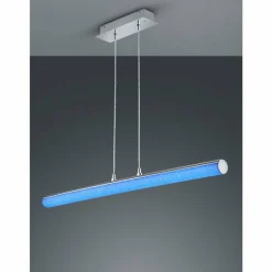 Luminaires Reality Suspensions|Suspension Reality LEIA LED Chrome, 1 lumière, Télécommandes, Changeur de couleurs
