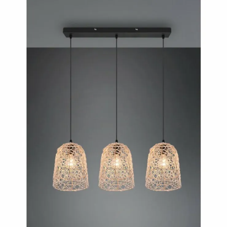 Luminaires Reality Suspensions|Suspension Reality Lovis Noir, 3 lumières