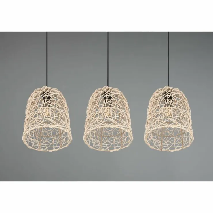 Luminaires Reality Suspensions|Suspension Reality Lovis Noir, 3 lumières