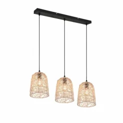 Luminaires Reality Suspensions|Suspension Reality Lovis Noir, 3 lumières