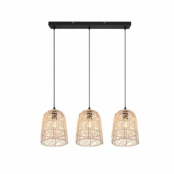 Luminaires Reality Suspensions|Suspension Reality Lovis Noir, 3 lumières