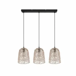 Luminaires Reality Suspensions|Suspension Reality Lovis Noir, 3 lumières
