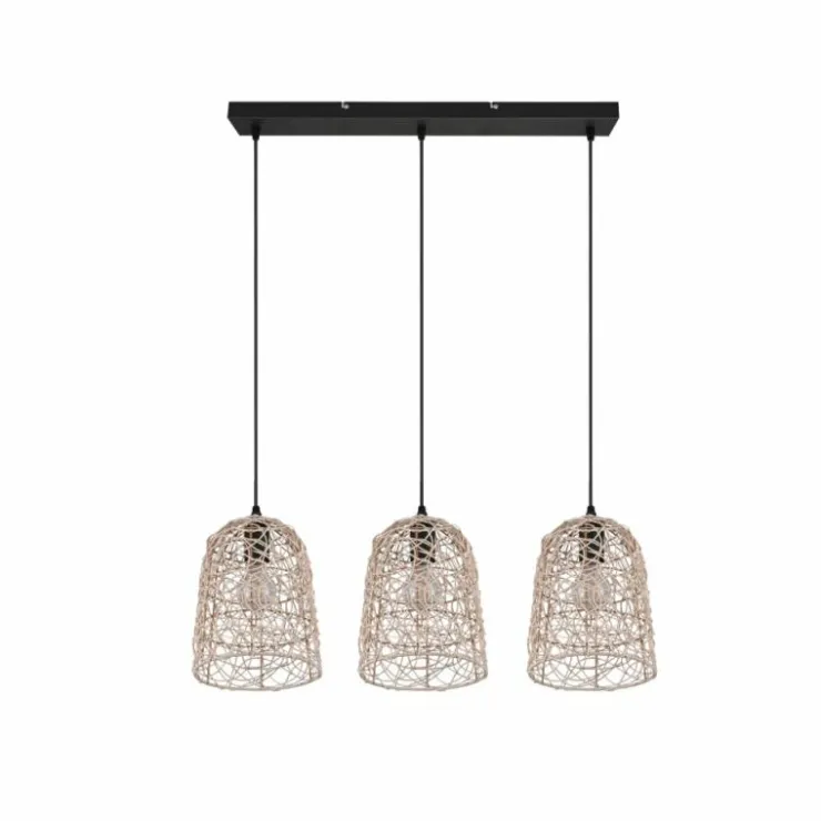 Luminaires Reality Suspensions|Suspension Reality Lovis Noir, 3 lumières