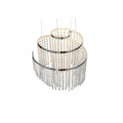 Luminaires Reality Éclairage Led|Suspension Reality POMP LED Chrome, 1 lumière, Télécommandes