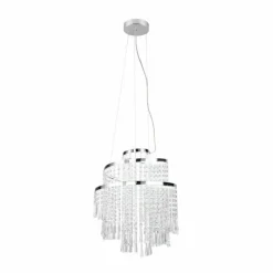 Luminaires Reality Éclairage Led|Suspension Reality POMP LED Chrome, 1 lumière, Télécommandes