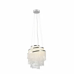 Luminaires Reality Éclairage Led|Suspension Reality POMP LED Chrome, 1 lumière, Télécommandes
