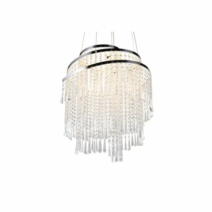 Luminaires Reality Éclairage Led|Suspension Reality POMP LED Chrome, 1 lumière, Télécommandes