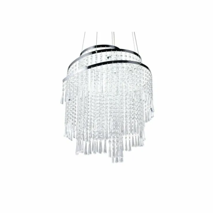 Luminaires Reality Éclairage Led|Suspension Reality POMP LED Chrome, 1 lumière, Télécommandes