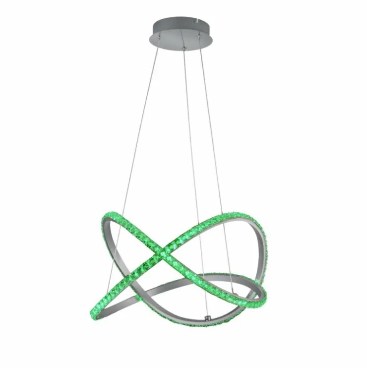 Luminaires Reality Éclairage Led|Suspension Reality Rubin LED Aluminium, 1 lumière, Télécommandes, Changeur de couleurs