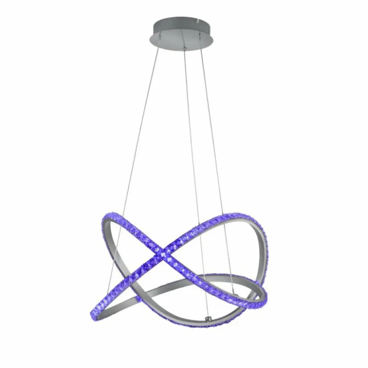 Luminaires Reality Éclairage Led|Suspension Reality Rubin LED Aluminium, 1 lumière, Télécommandes, Changeur de couleurs