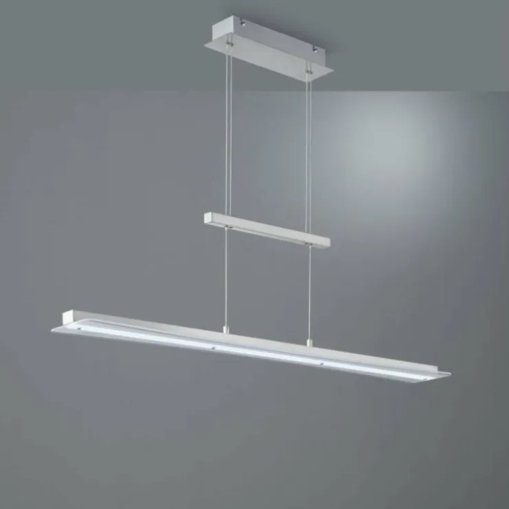 Luminaires Reality Suspensions|Suspension Reality SMASH LED Nickel mat, 1 lumière