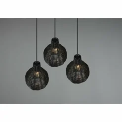 Luminaires Reality Suspensions|Suspension Reality Sprout Noir, 3 lumières