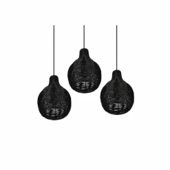 Luminaires Reality Suspensions|Suspension Reality Sprout Noir, 3 lumières