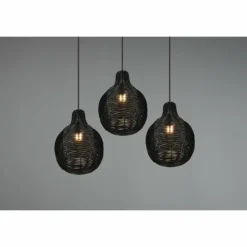 Luminaires Reality Suspensions|Suspension Reality Sprout Noir, 3 lumières