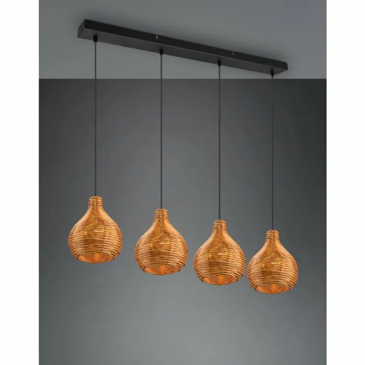 Luminaires Reality Suspensions|Suspension Reality Sprout Noir, 4 lumières