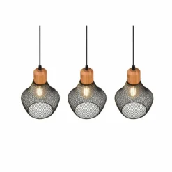 Luminaires Reality Suspensions|Suspension Reality Valeria Noir, 3 lumières