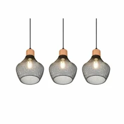 Luminaires Reality Suspensions|Suspension Reality Valeria Noir, 3 lumières