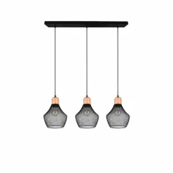 Luminaires Reality Suspensions|Suspension Reality Valeria Noir, 3 lumières