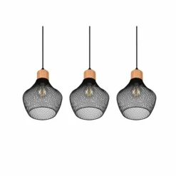Luminaires Reality Suspensions|Suspension Reality Valeria Noir, 3 lumières