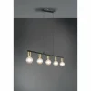 Luminaires Reality Suspensions|Suspension Reality Vannes Noir, 5 lumières