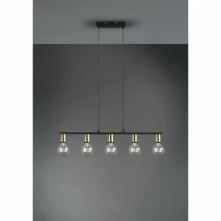 Luminaires Reality Suspensions|Suspension Reality Vannes Noir, 5 lumières