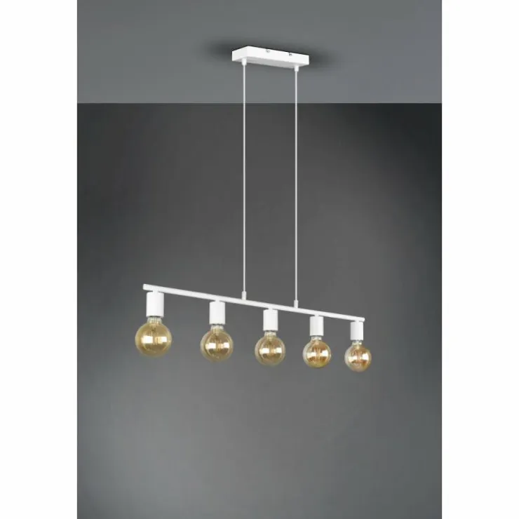 Luminaires Reality Suspensions|Suspension Reality Vannes Blanc, 5 lumières