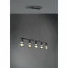 Luminaires Reality Suspensions|Suspension Reality Vannes Noir, 5 lumières