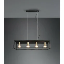 Luminaires Reality Suspensions|Suspension Reality Vito Noir, 4 lumières