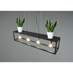 Luminaires Reality Suspensions|Suspension Reality Vito Noir, 4 lumières