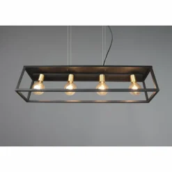 Luminaires Reality Suspensions|Suspension Reality Vito Noir, 4 lumières