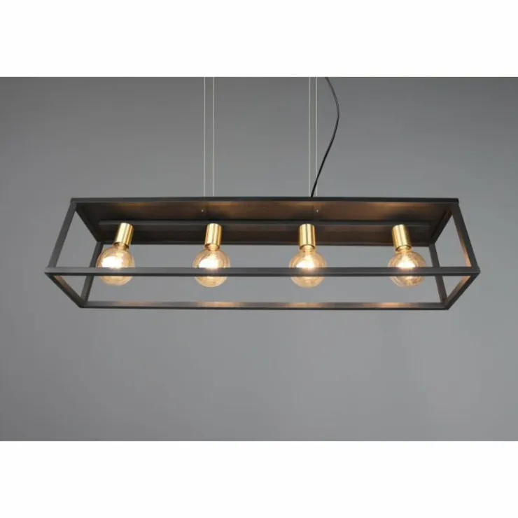 Luminaires Reality Suspensions|Suspension Reality Vito Noir, 4 lumières