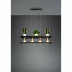 Luminaires Reality Suspensions|Suspension Reality Vito Noir, 4 lumières