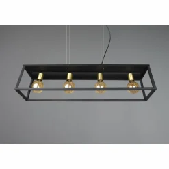Luminaires Reality Suspensions|Suspension Reality Vito Noir, 4 lumières