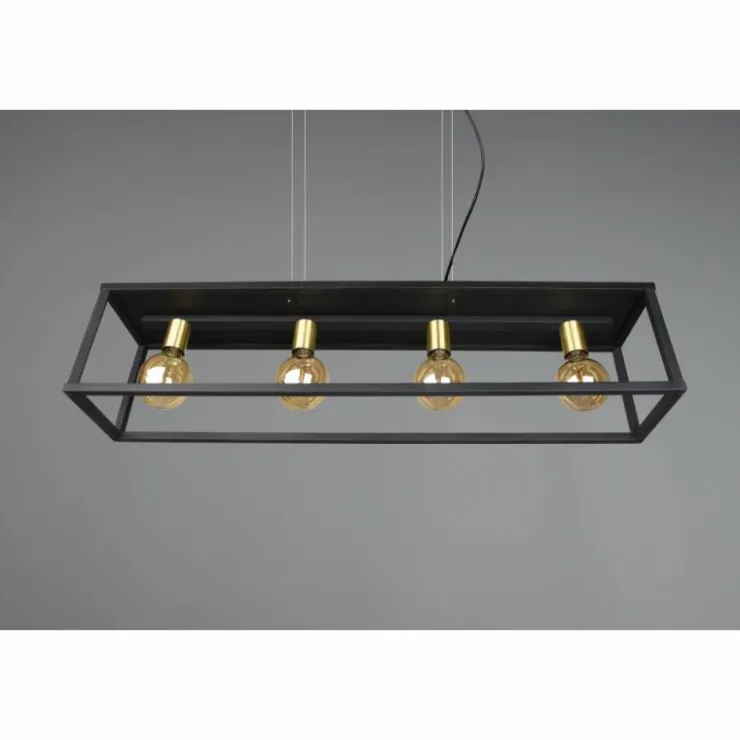 Luminaires Reality Suspensions|Suspension Reality Vito Noir, 4 lumières