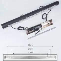 hofstein Suspensions|Suspension Rodeche LED Argenté, 1 lumière