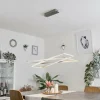 hofstein Suspensions|Suspension Schleitheim Chrome, Nickel mat, Blanc, 1 lumière