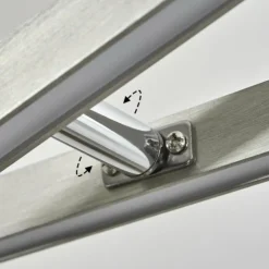 hofstein Suspensions|Suspension Schleitheim Chrome, Nickel mat, Blanc, 1 lumière