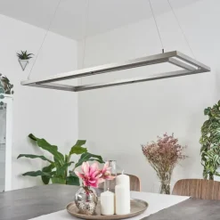 hofstein Suspensions|Suspension Schleitheim Chrome, Nickel mat, Blanc, 1 lumière