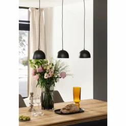 SCHÖNER WOHNEN-Kollektion Suspensions|Suspension Kia Noir, 3 lumières