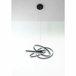 SCHÖNER WOHNEN-Kollektion Suspensions|Suspension SCHÖNER-WOHNEN-Kollektion Loop LED Noir, 1 lumière