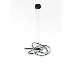 SCHÖNER WOHNEN-Kollektion Suspensions|Suspension SCHÖNER-WOHNEN-Kollektion Loop LED Noir, 1 lumière